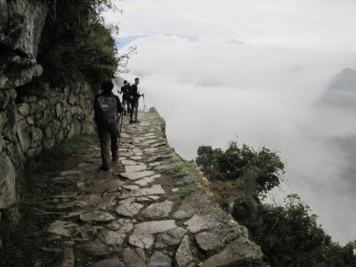 Final part of the trail to Machu Picchu