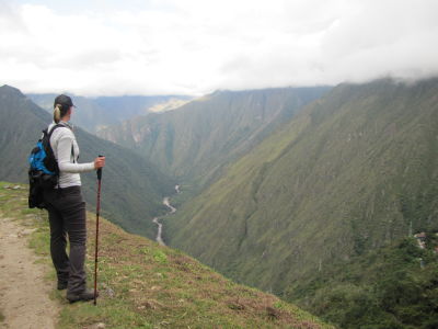Checking out the Urubamba River