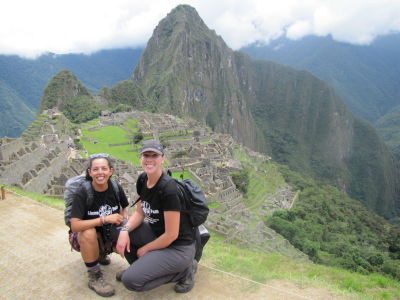 TwoGirls at Machu Picchu