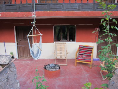 Front patio of our Sacred Valley house