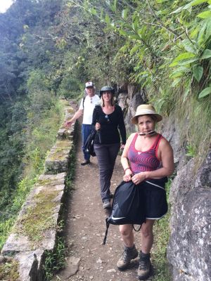 On our way to the Inca Bridge